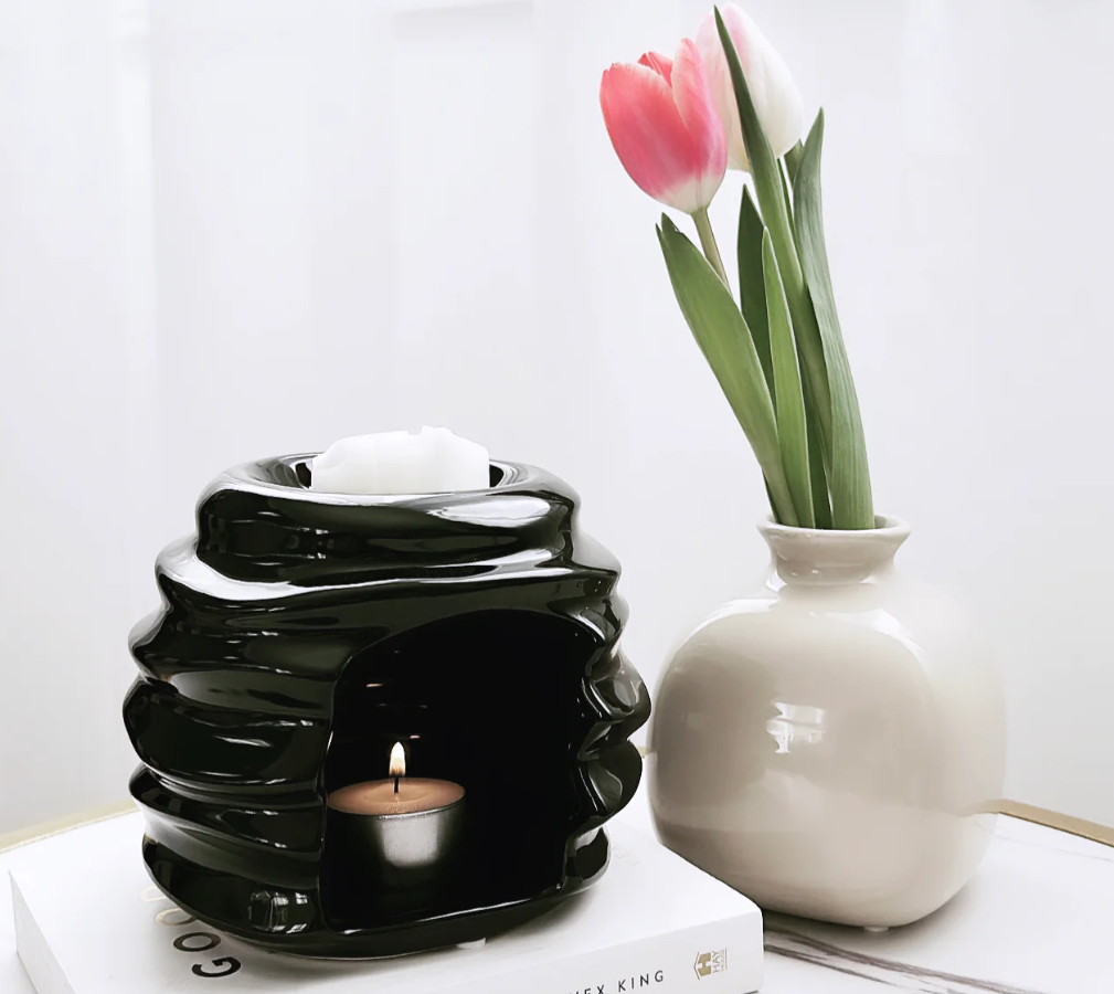 ALFIE Black Ceramic Wax Burner