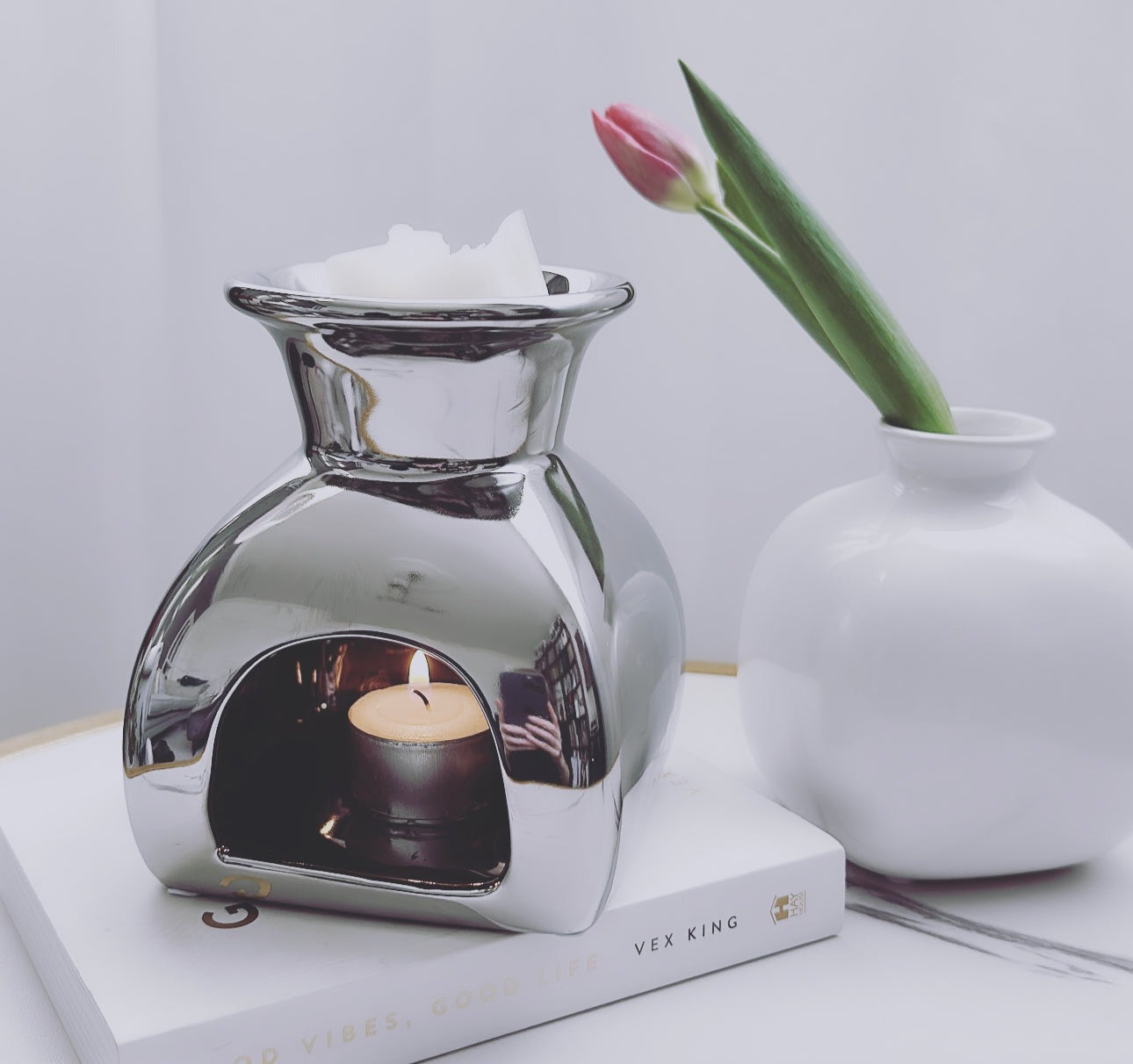 MIA Wax Burner (Chrome or White)