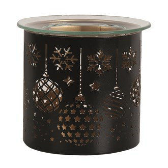 BAUBLES Black Silhouette Tealight Wax Burner and Candle Holder