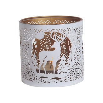 WHITE STAG Silhouette Tealight Wax Burner and Candle Holder