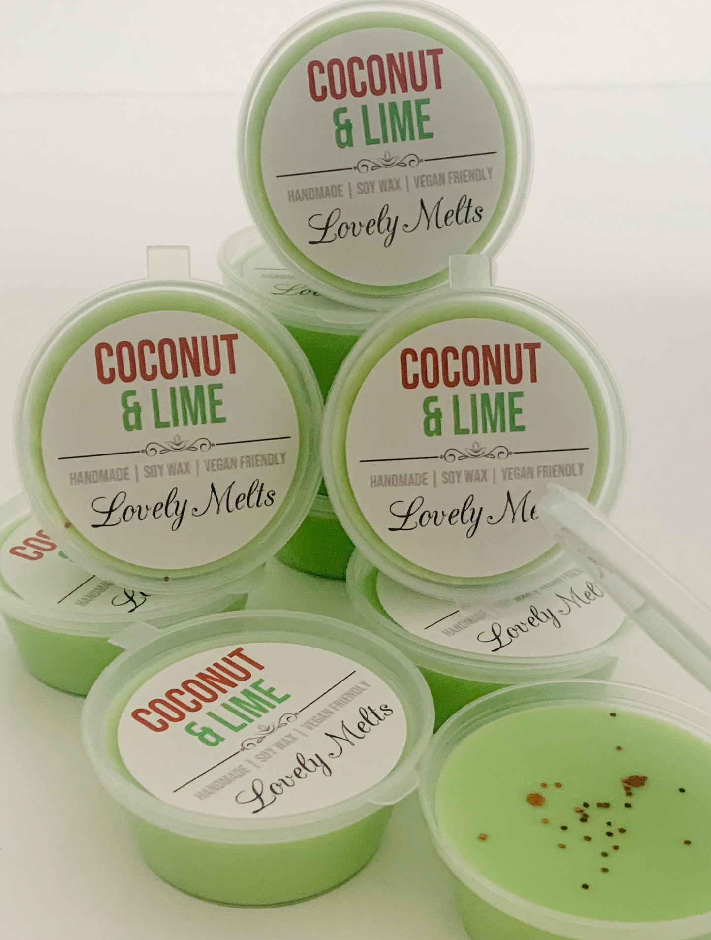 coconut lime wax melt pots