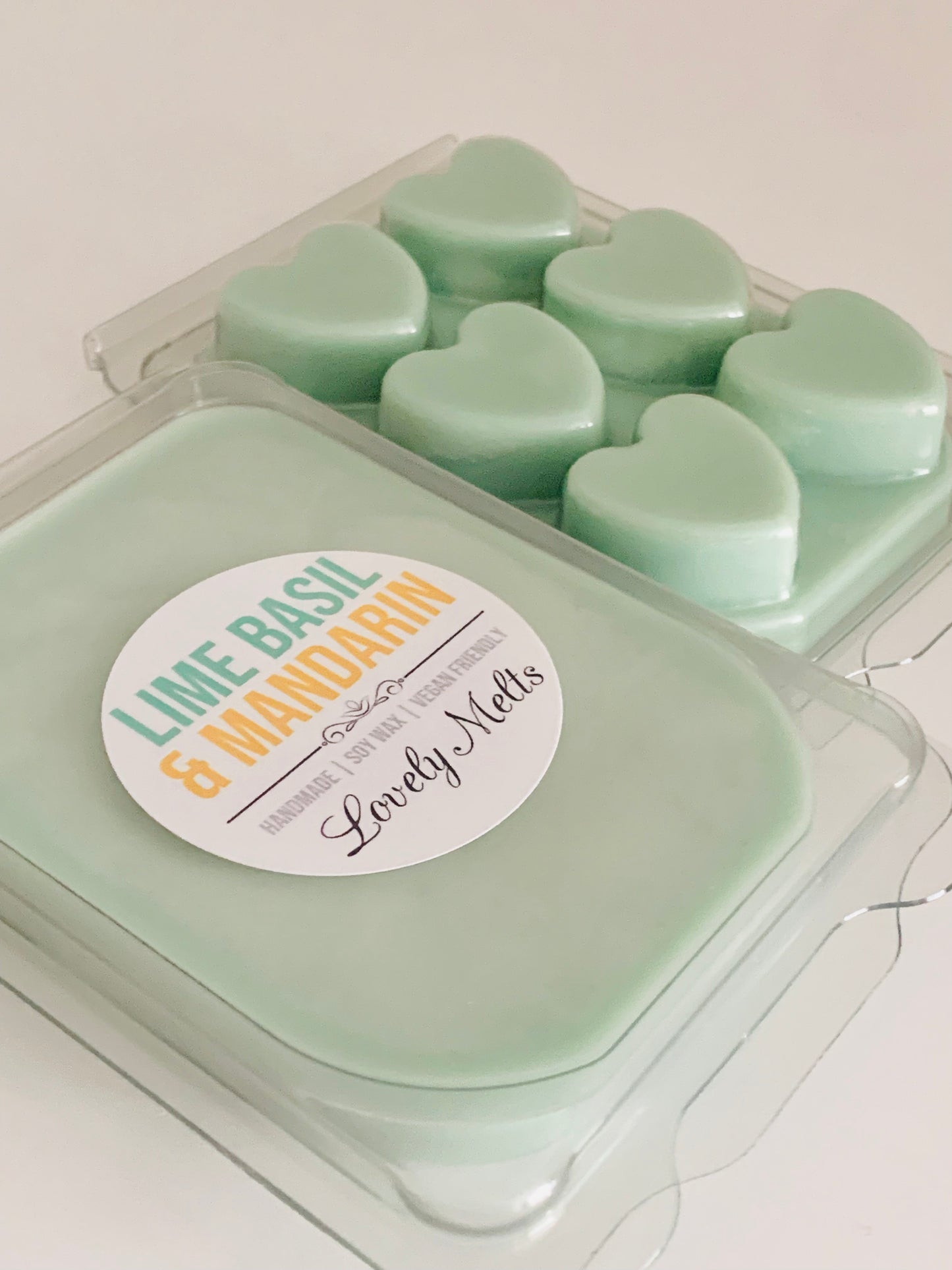 lime basil and mandarin wax melt bars