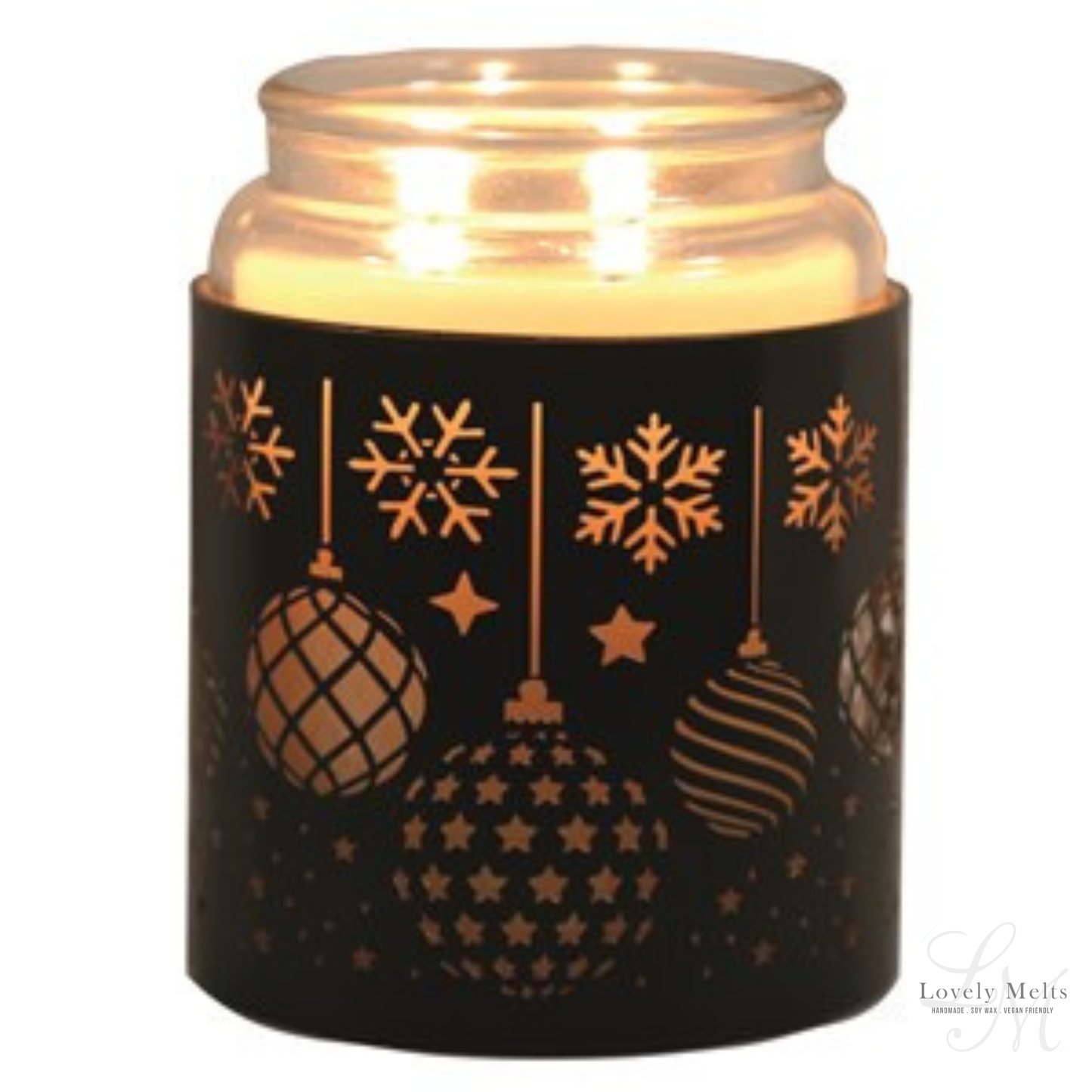 BAUBLES Black Silhouette Tealight Wax Burner and Candle Holder
