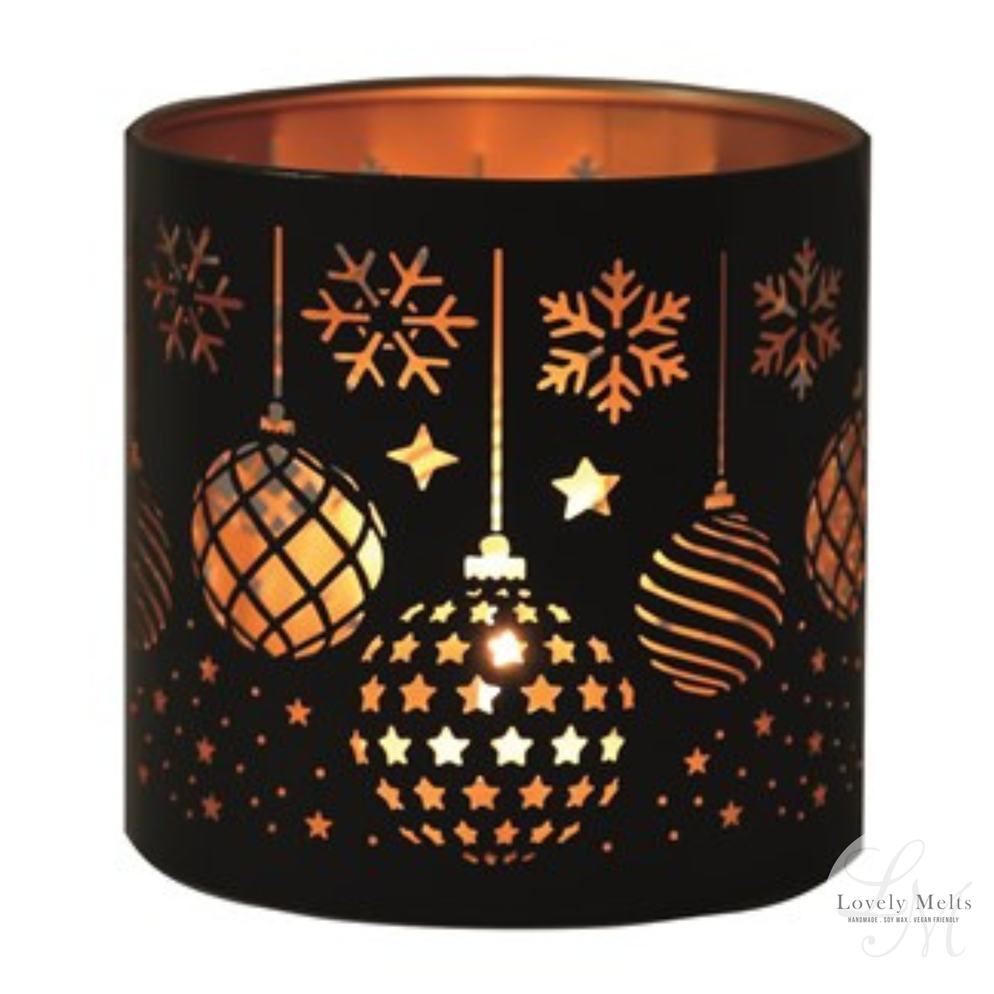 BAUBLES Black Silhouette Tealight Wax Burner and Candle Holder