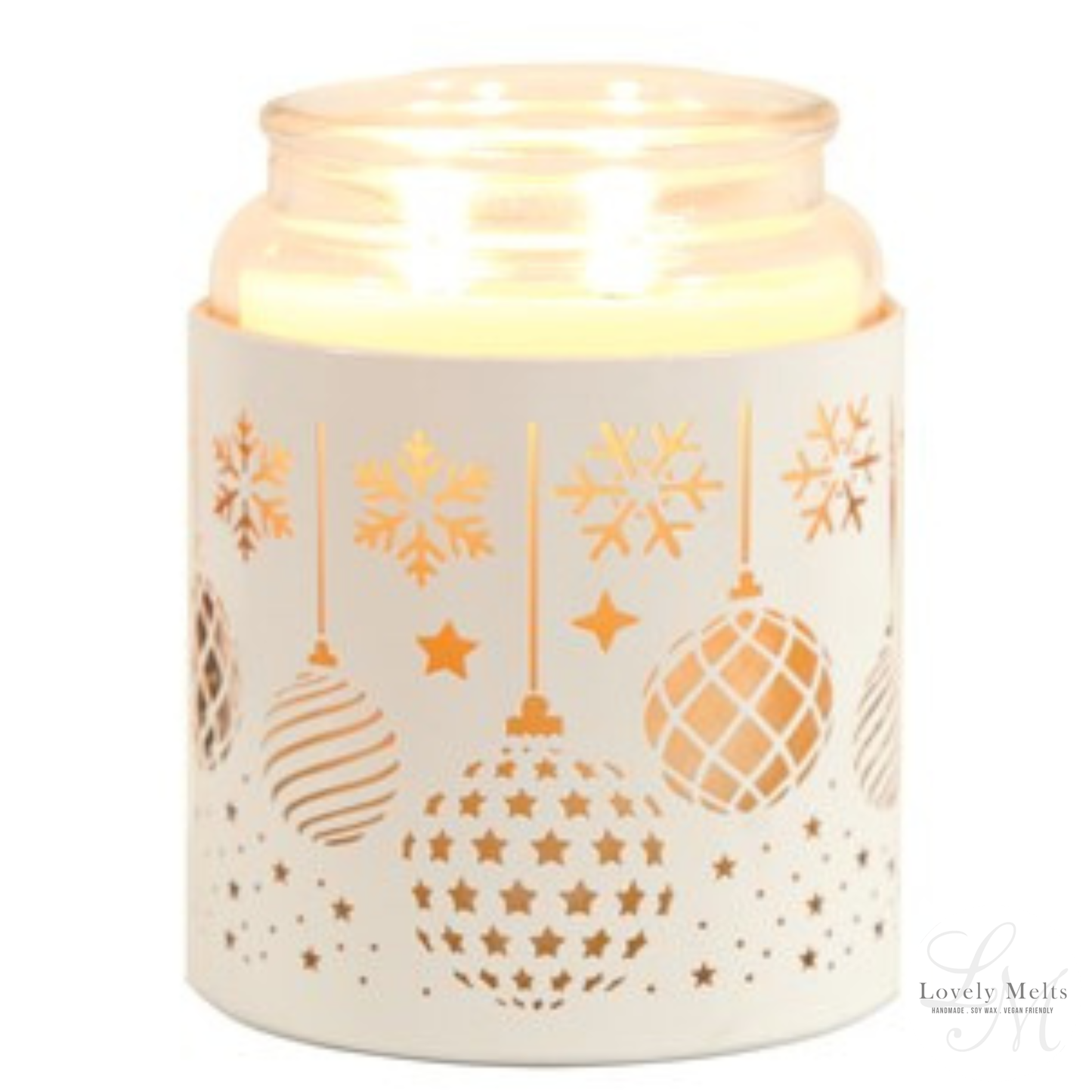 BAUBLES White Silhouette Tealight Wax Burner and Candle Holder