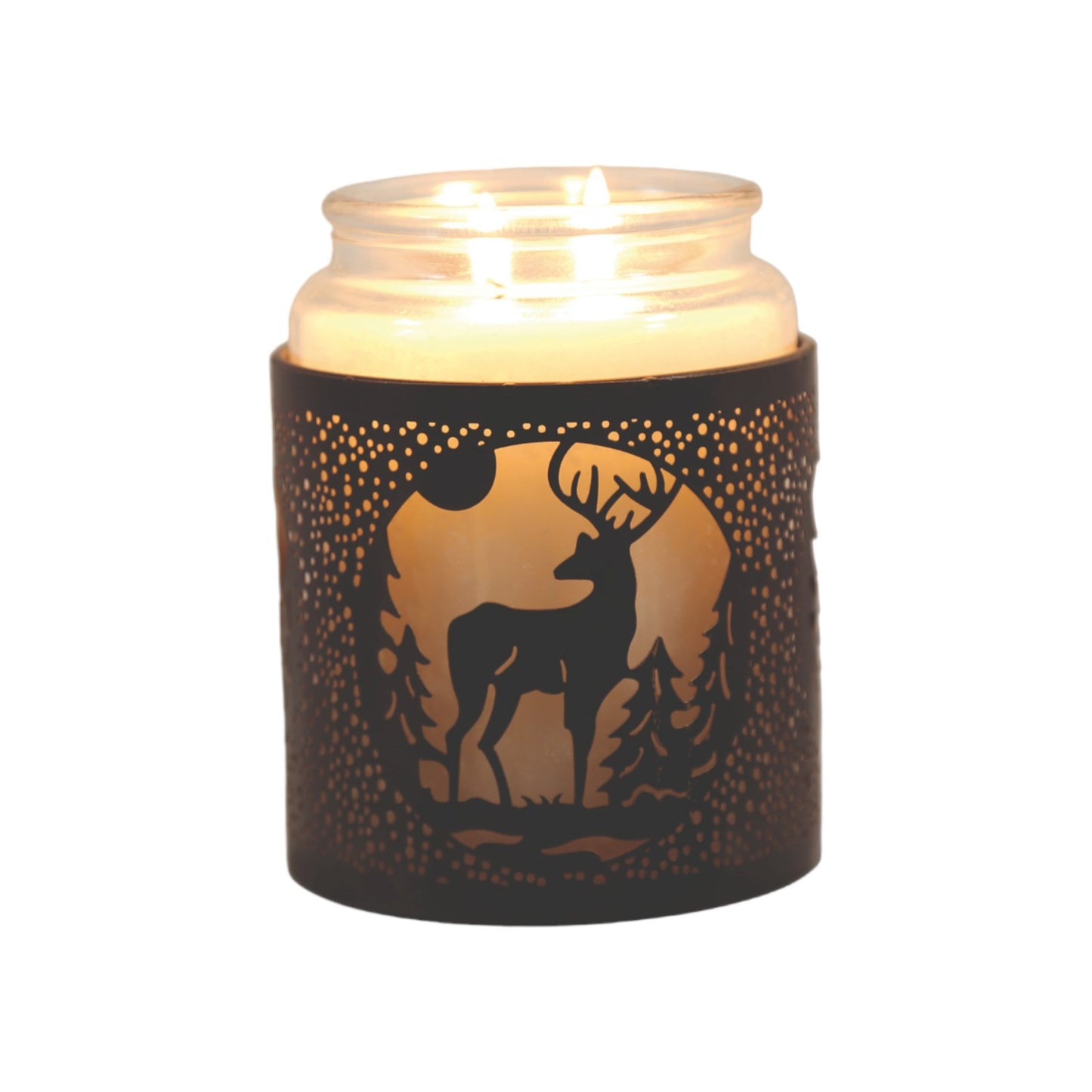 BLACK STAG Silhouette Tealight Wax Burner and Candle Holder