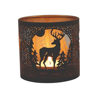 BLACK STAG Silhouette Tealight Wax Burner and Candle Holder