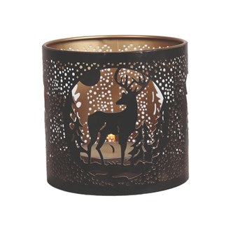 BLACK STAG Silhouette Tealight Wax Burner and Candle Holder