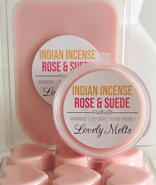 INDIAN INCENSE ROSE & SUEDE Soy Wax Melts