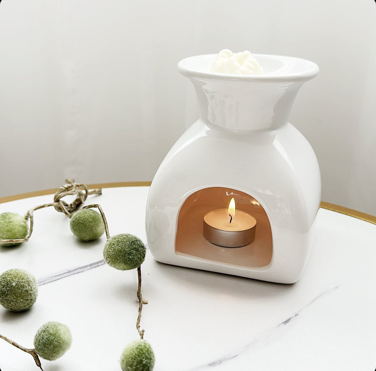 MIA WHITE WAX MELT BURNER