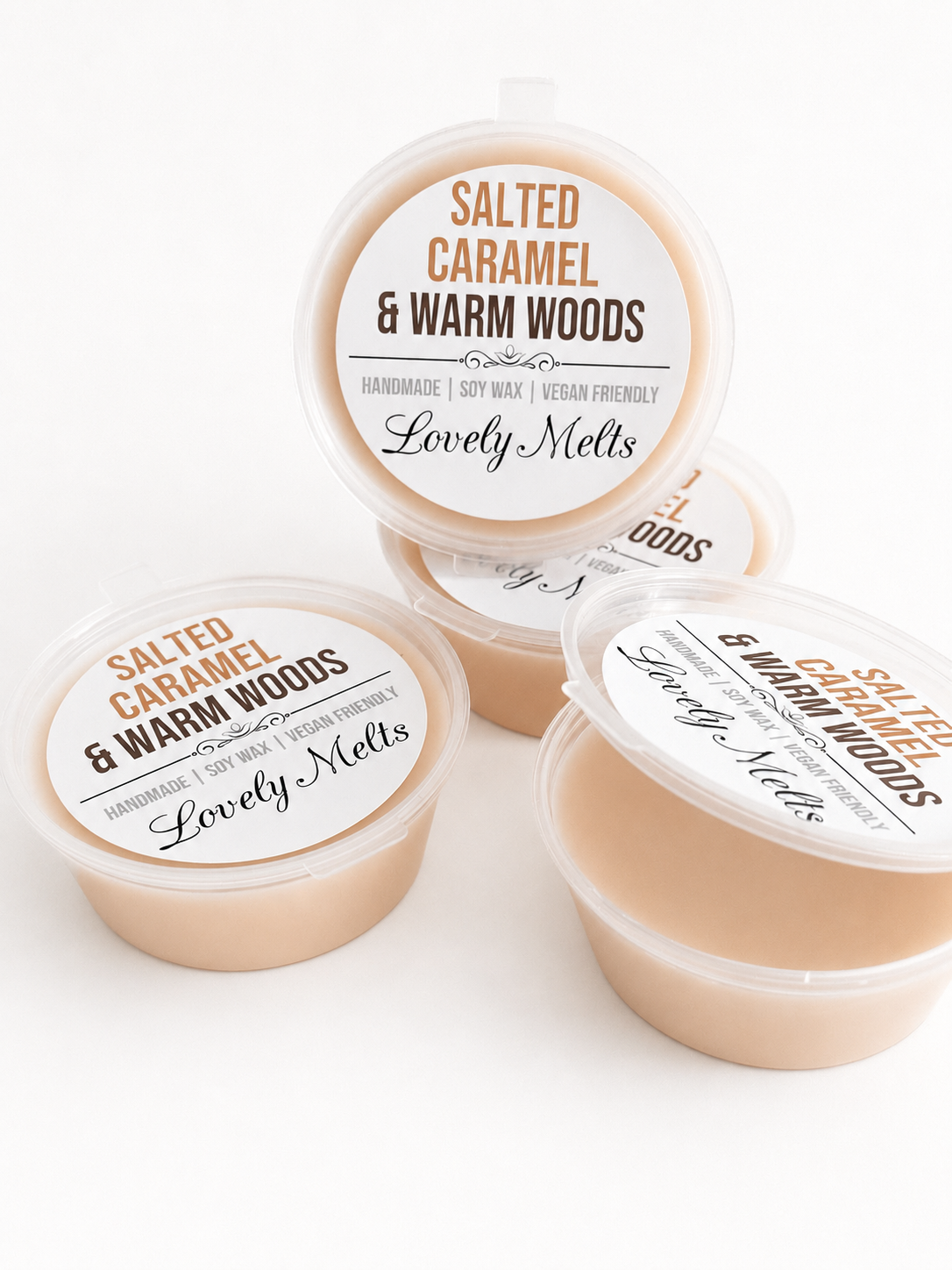 SALTED CARAMEL & WARM WOODS Soy Wax Melts