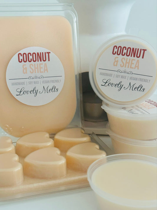 coconut and shea soy wax melts