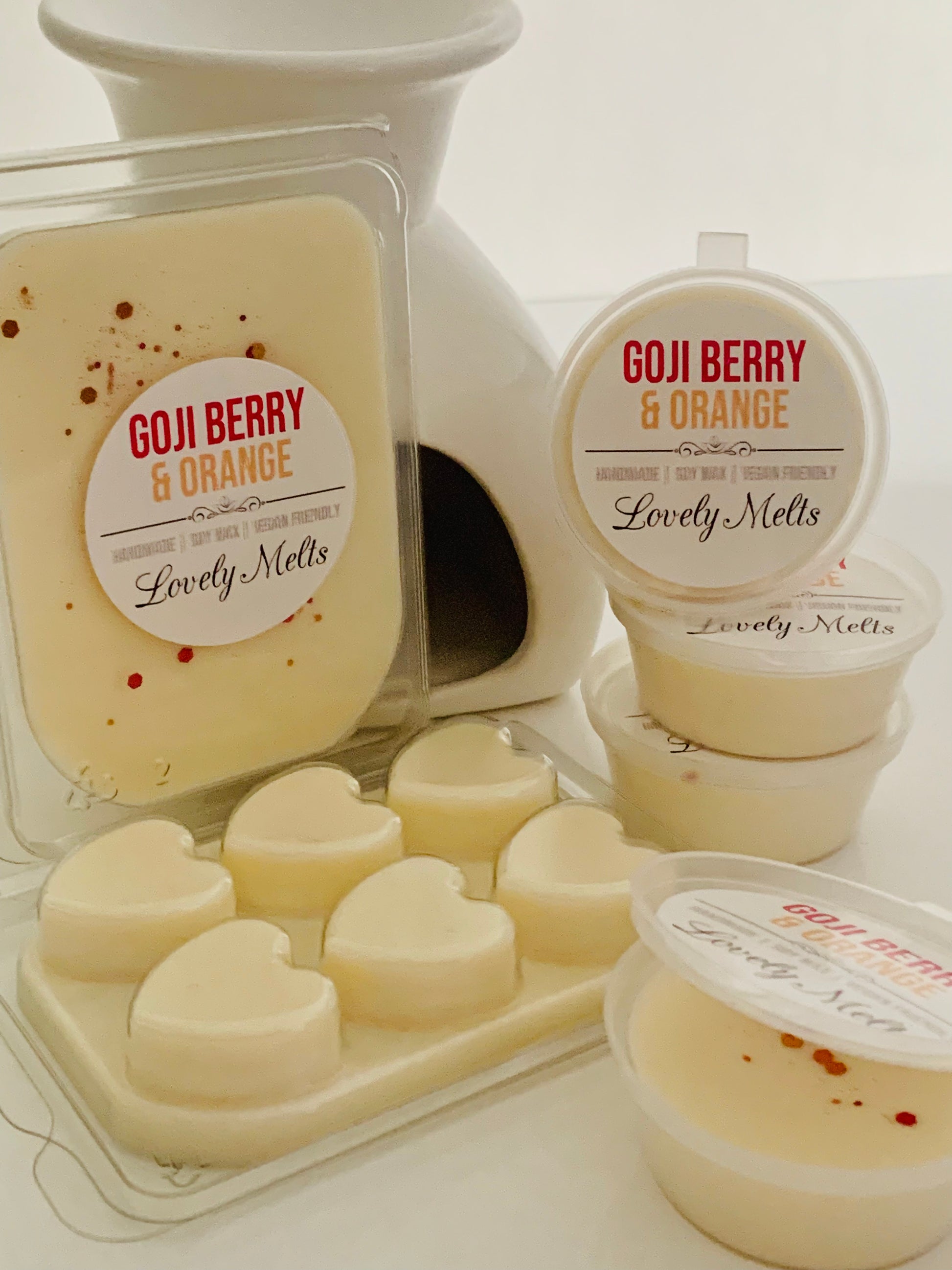 goji berry and orange wax melts