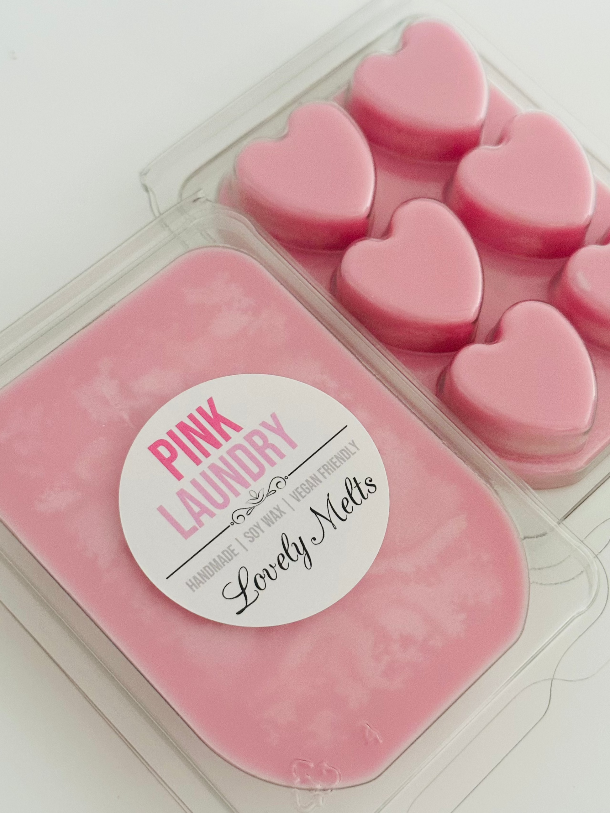 pink laundry wax melt bars