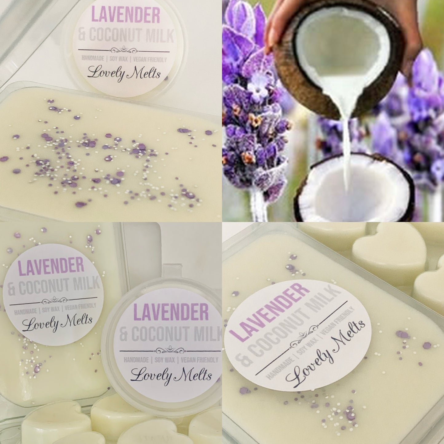 lavender and coconut milk wax melts