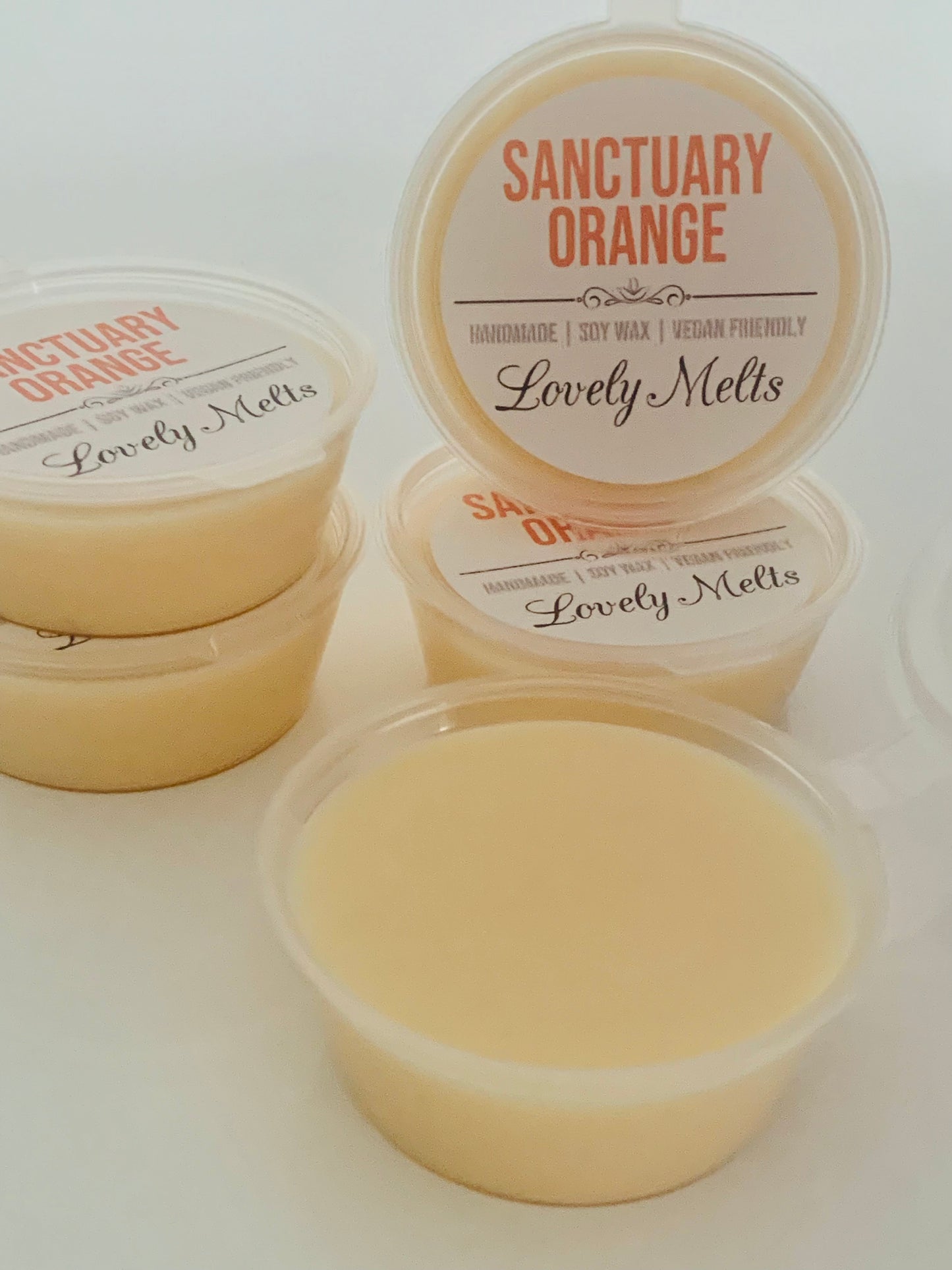 sanctuary orange soy wax melt pots uk