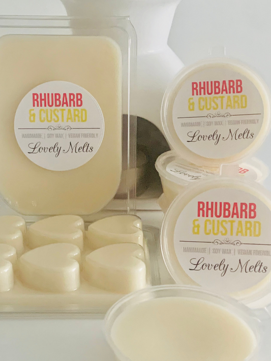 rhubarb and custard wax melts